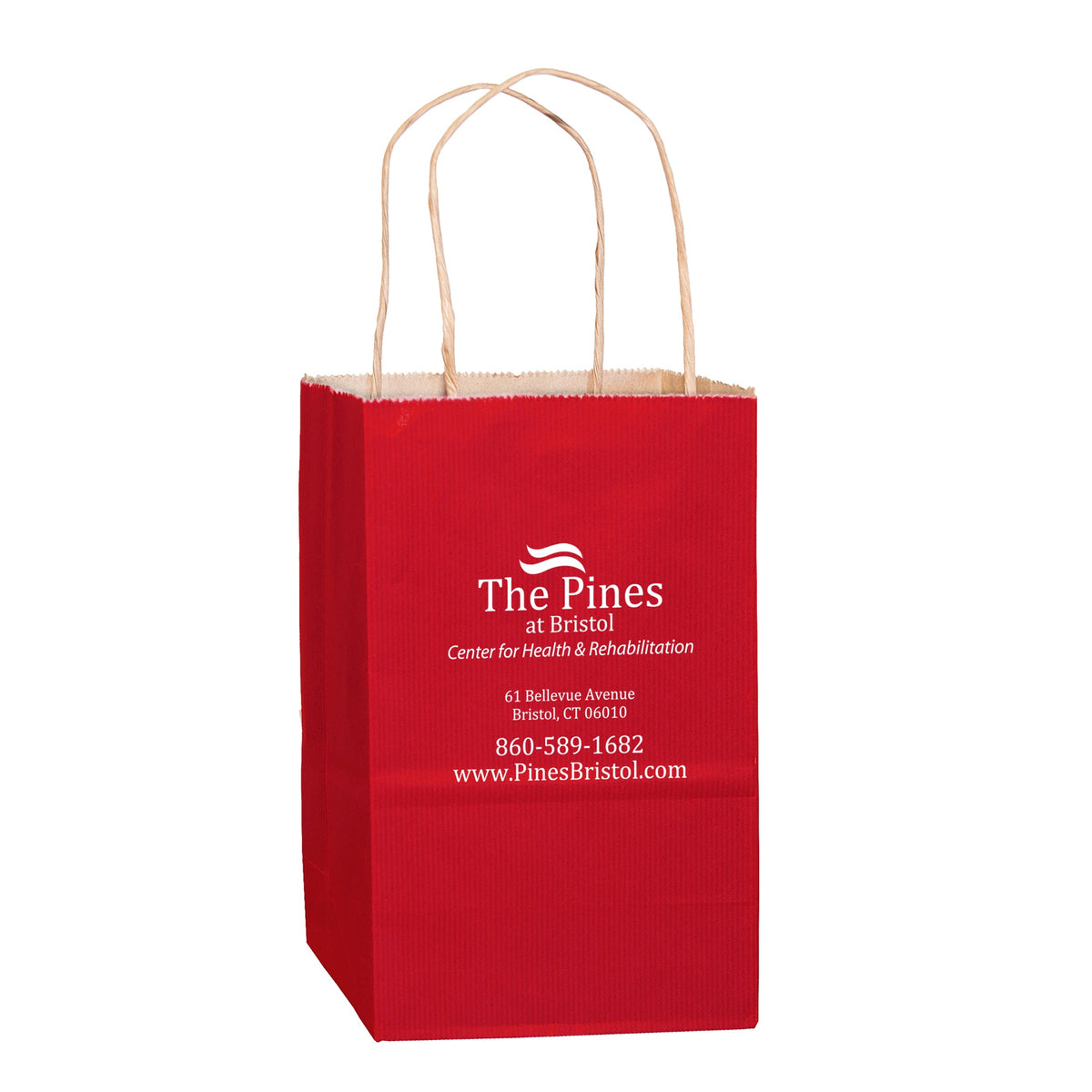 Wholesale MATTE COLOR TWISTED PAPER HANDLE SHOPPER - 4M538