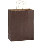 Wholesale Matte Color Twisted Paper Handle Shopper Bags