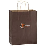 Wholesale Matte Color Twisted Paper Handle Shopper Bags