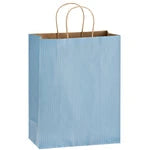 Wholesale Matte Color Twisted Paper Handle Shopper Bags