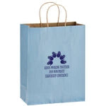 Wholesale Matte Color Twisted Paper Handle Shopper Bags