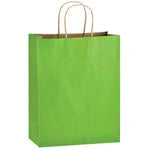 Wholesale Matte Color Twisted Paper Handle Shopper Bags