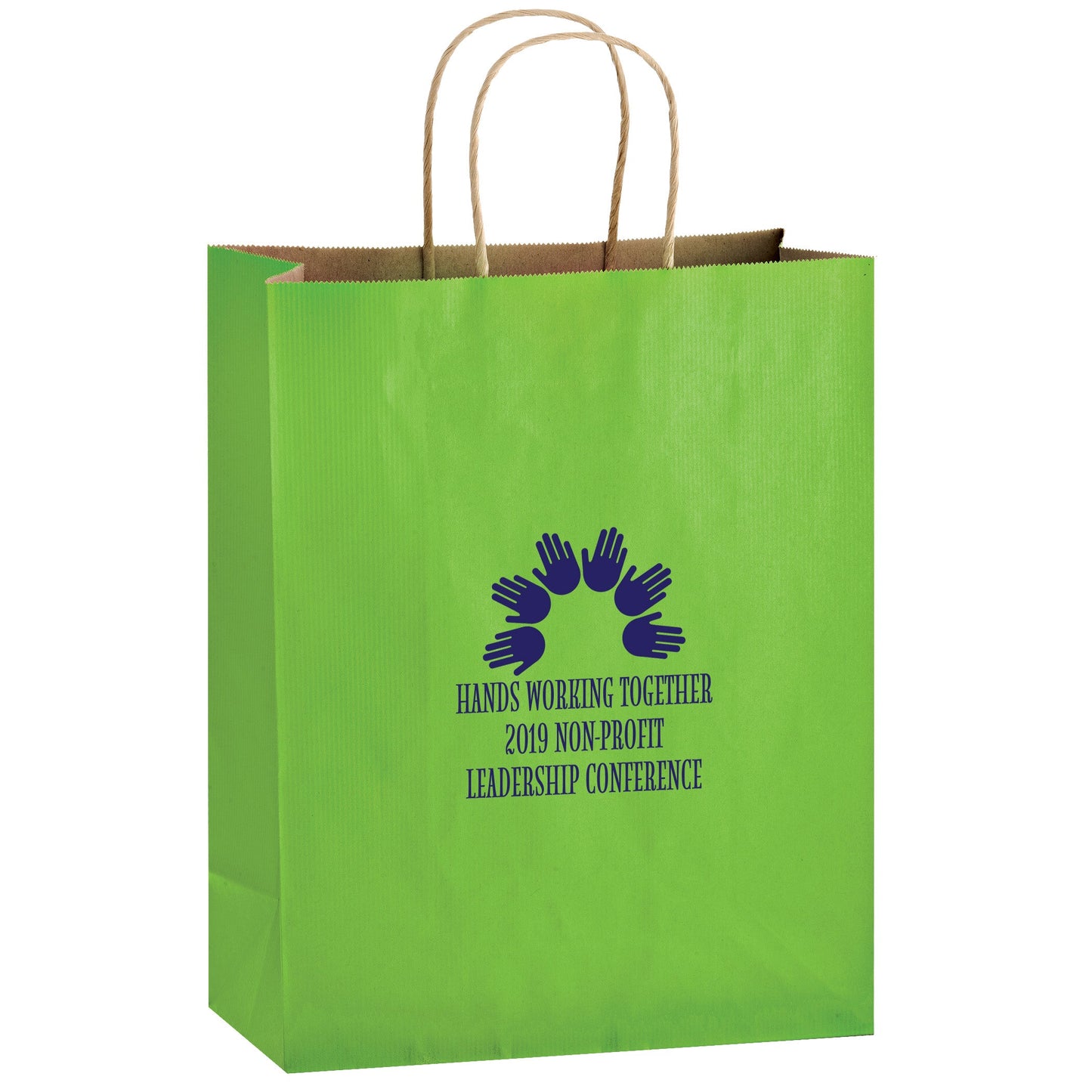 Wholesale MATTE COLOR TWISTED PAPER HANDLE SHOPPER - 4M10513