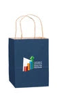 Wholesale Matte Color Twisted Paper Handle Shopper Bags