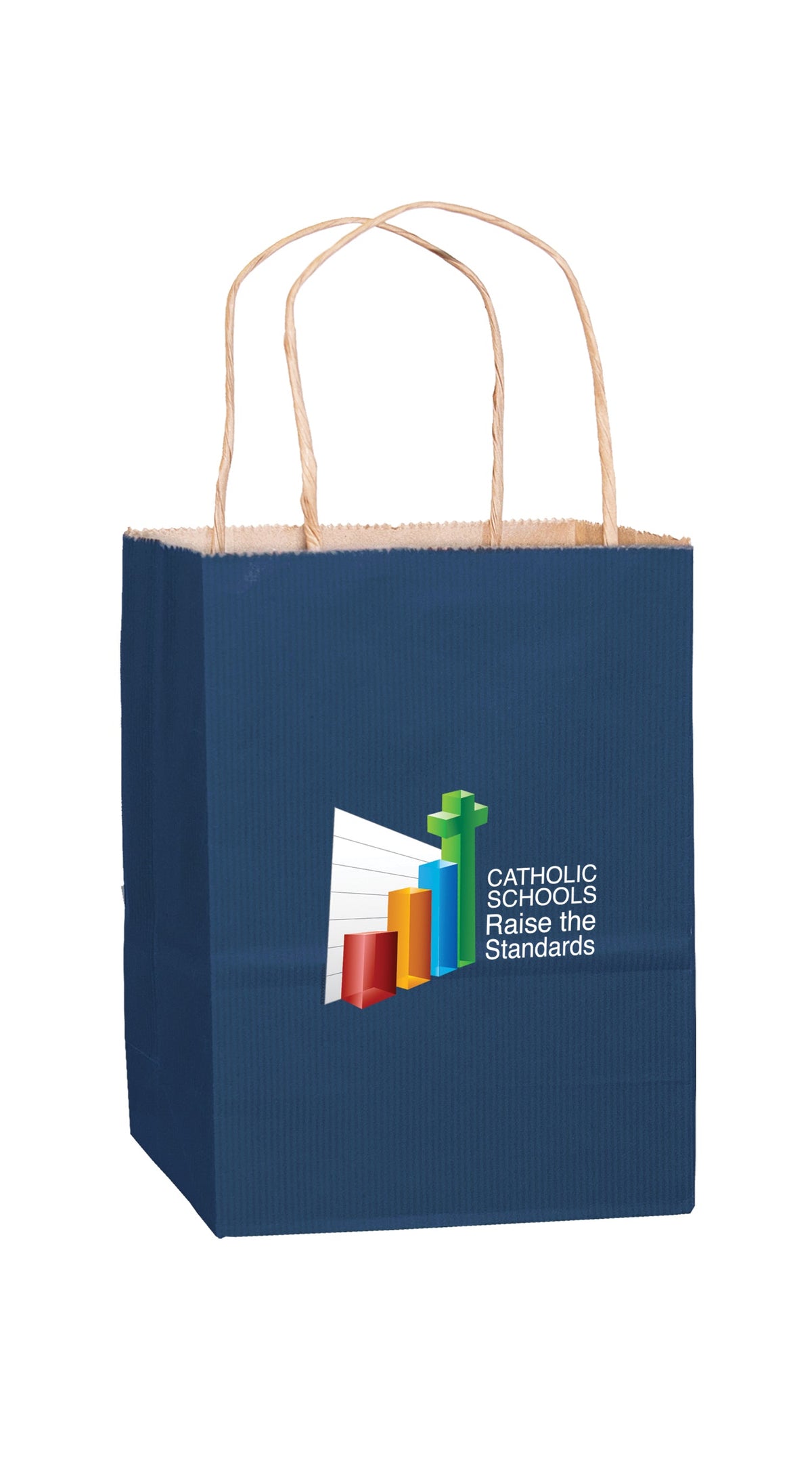 Wholesale MATTE COLOR TWISTED PAPER HANDLE SHOPPER - 4M10513