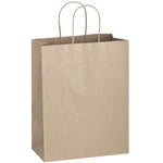 Wholesale Matte Color Twisted Paper Handle Shopper Bags