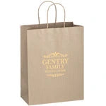 Wholesale Matte Color Twisted Paper Handle Shopper Bags