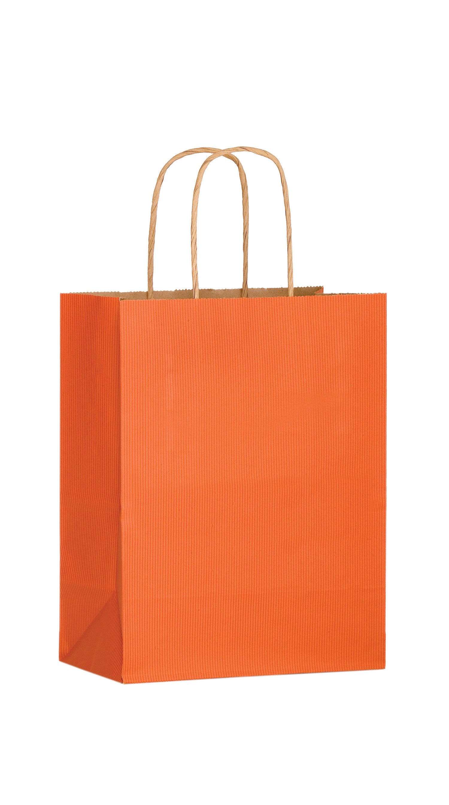 Wholesale Matte Color Twisted Paper Handle Shopper Bags