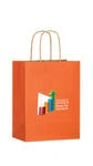 Wholesale Matte Color Twisted Paper Handle Shopper Bags