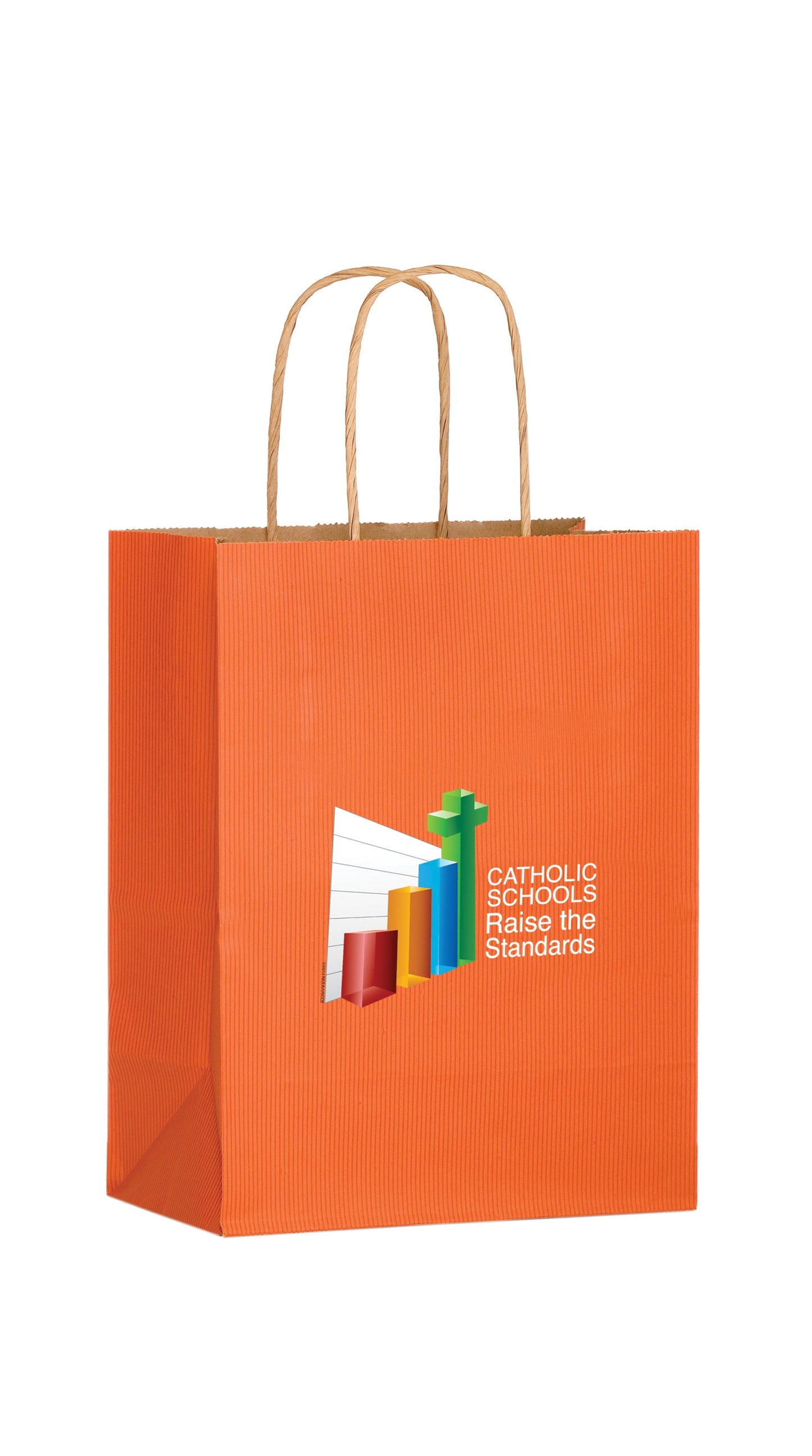 Wholesale MATTE COLOR TWISTED PAPER HANDLE SHOPPER - 4M10513