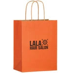 Wholesale Matte Color Twisted Paper Handle Shopper Bags