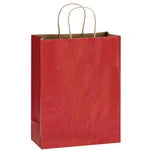 Wholesale Matte Color Twisted Paper Handle Shopper Bags