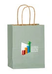 Wholesale Matte Color Twisted Paper Handle Shopper Bag 4M8410