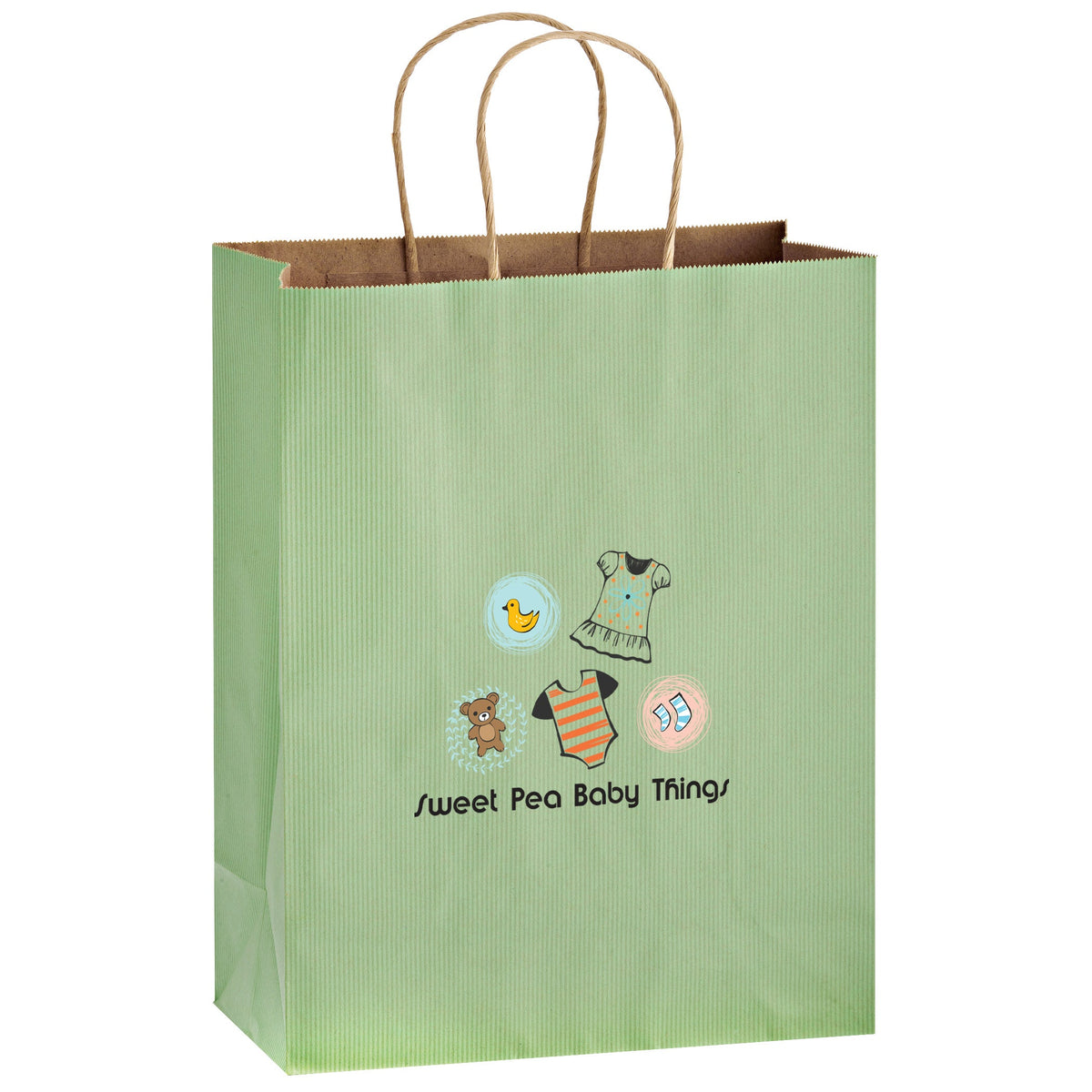 Wholesale MATTE COLOR TWISTED PAPER HANDLE SHOPPER - 4M10513