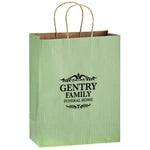Wholesale Matte Color Twisted Paper Handle Shopper Bags