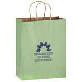 Wholesale MATTE COLOR TWISTED PAPER HANDLE SHOPPER - 4M10513