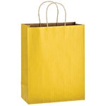Wholesale Matte Color Twisted Paper Handle Shopper Bags