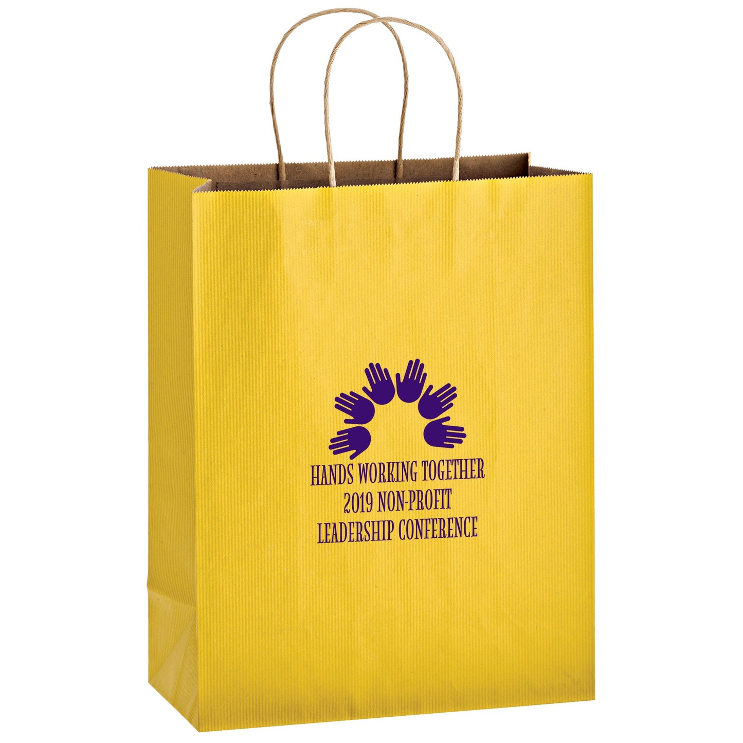 Wholesale MATTE COLOR TWISTED PAPER HANDLE SHOPPER - 4M10513