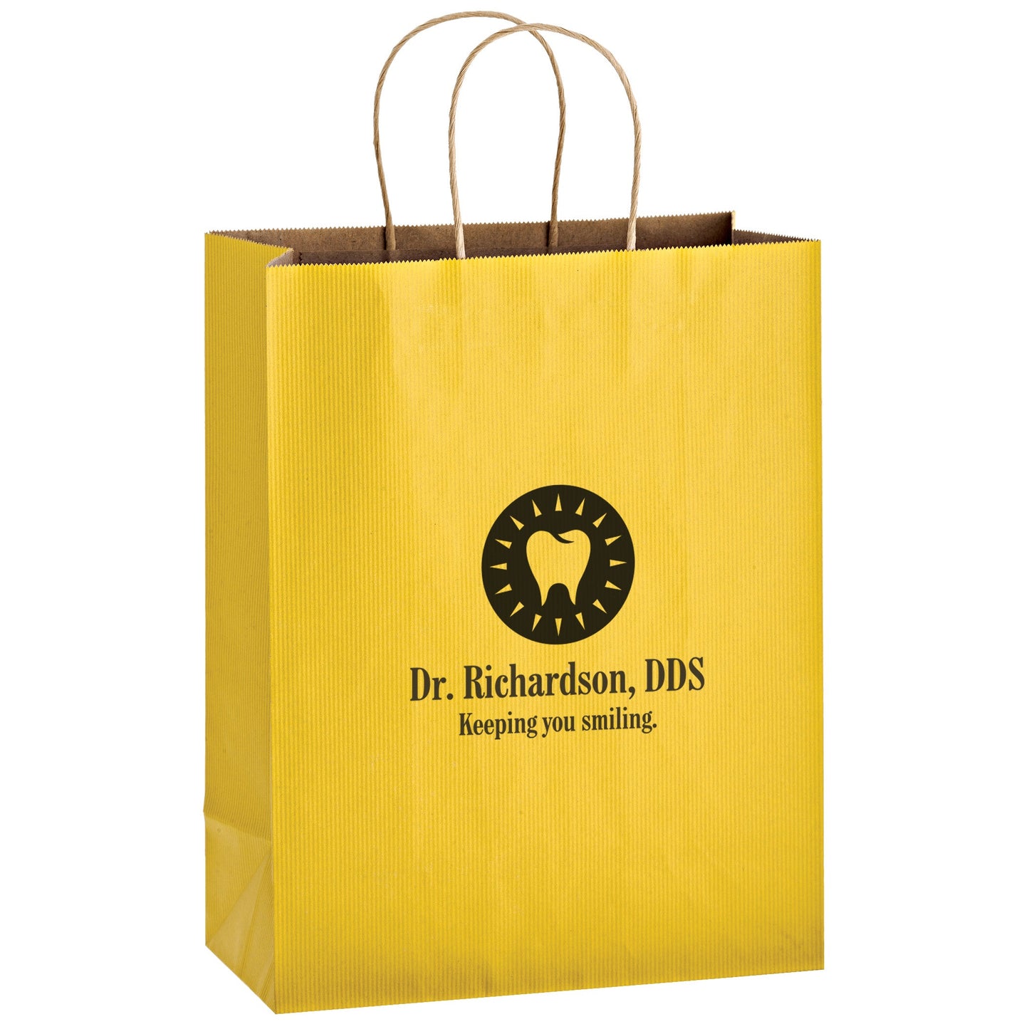 Wholesale MATTE COLOR TWISTED PAPER HANDLE SHOPPER - 4M10513