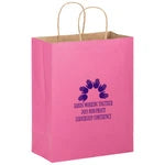 Wholesale Matte Color Twisted Paper Handle Shopper Bags