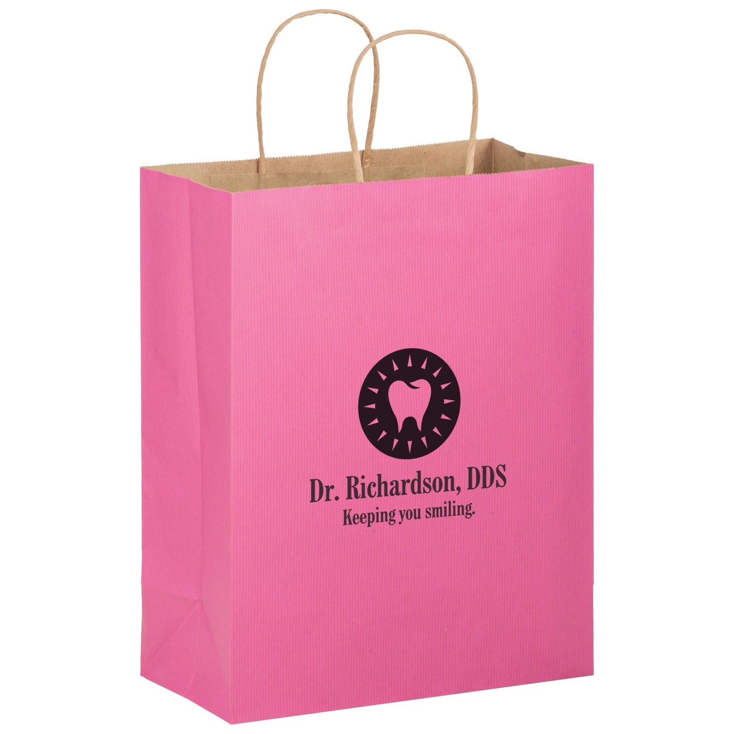 Wholesale MATTE COLOR TWISTED PAPER HANDLE SHOPPER - 4M10513
