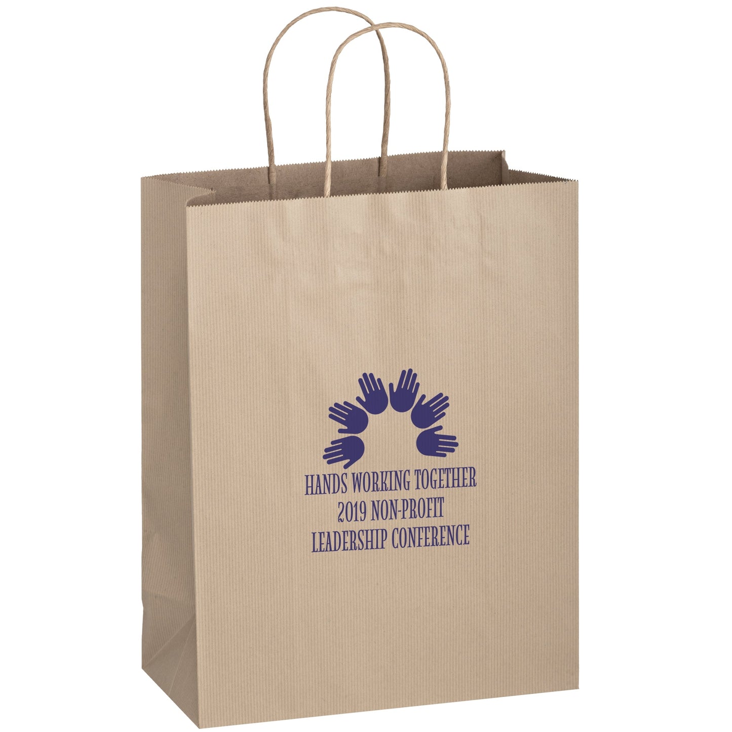 Wholesale MATTE COLOR TWISTED PAPER HANDLE SHOPPER - 4M10513