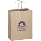 Wholesale MATTE COLOR TWISTED PAPER HANDLE SHOPPER - 4M10513