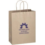Wholesale Matte Color Twisted Paper Handle Shopper Bags