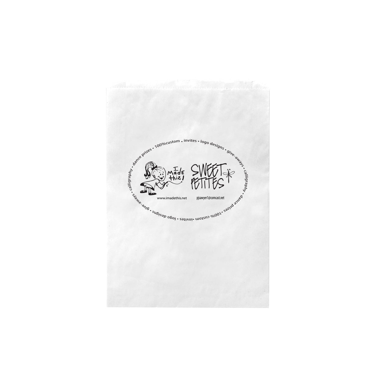 Wholesale WHITE KRAFT MERCHANDISE BAG - 5M811W
