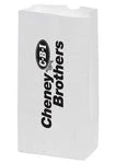 Wholesale Custom White Kraft Paper Grocery Bags (5" x 9.625")