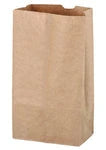 Custom Natural Kraft Paper Grocery Bags (6" x 11")