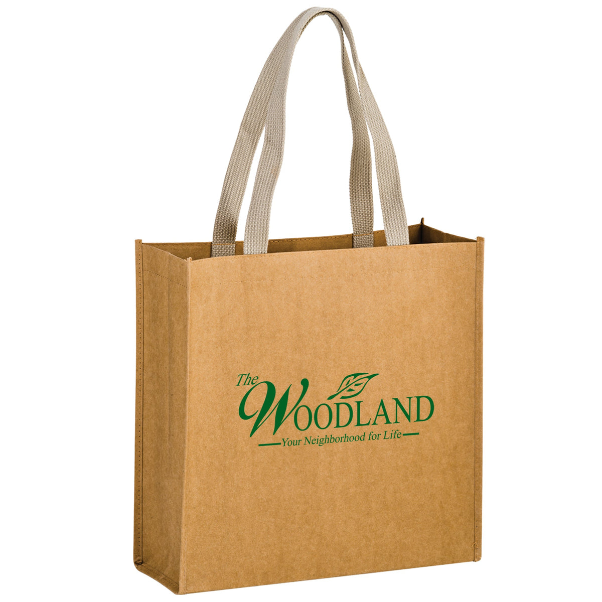 Wholesale TIDAL WAVE - WASHABLE KRAFT PAPER TOTE BAG WITH WEB HANDLE - WB13513