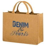Wholesale Hurricane Washable Kraft Paper Handbag with Contoured Handle