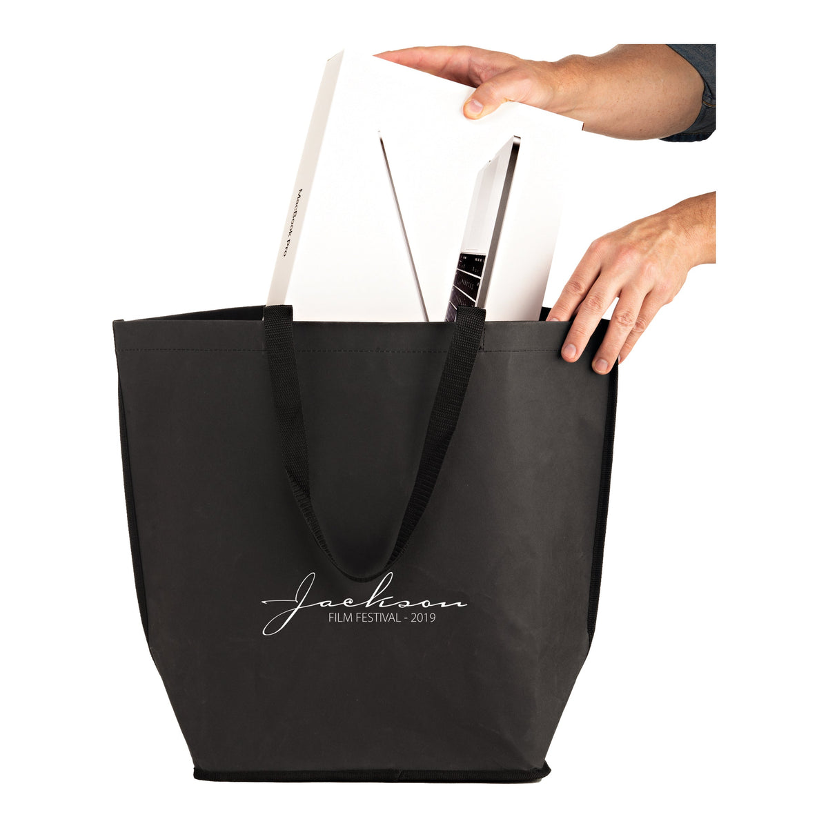 Wholesale LIGHTNING - WASHABLE KRAFT PAPER OVERSIZE TOTE BAG WITH CONTOURED BOTTOM CORNERS - WB20916