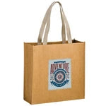 Wholesale Tidal Wave Washable Kraft Paper Shopping Bag with Web Handle