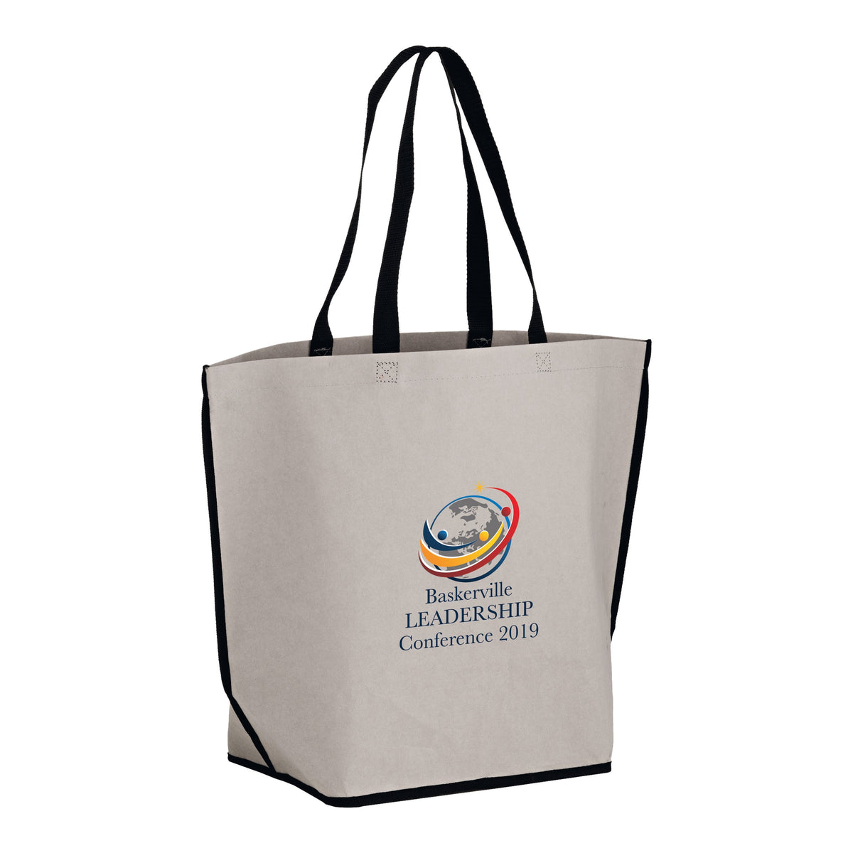 Wholesale LIGHTNING - WASHABLE KRAFT PAPER OVERSIZE TOTE BAG WITH CONTOURED BOTTOM CORNERS - WB20916