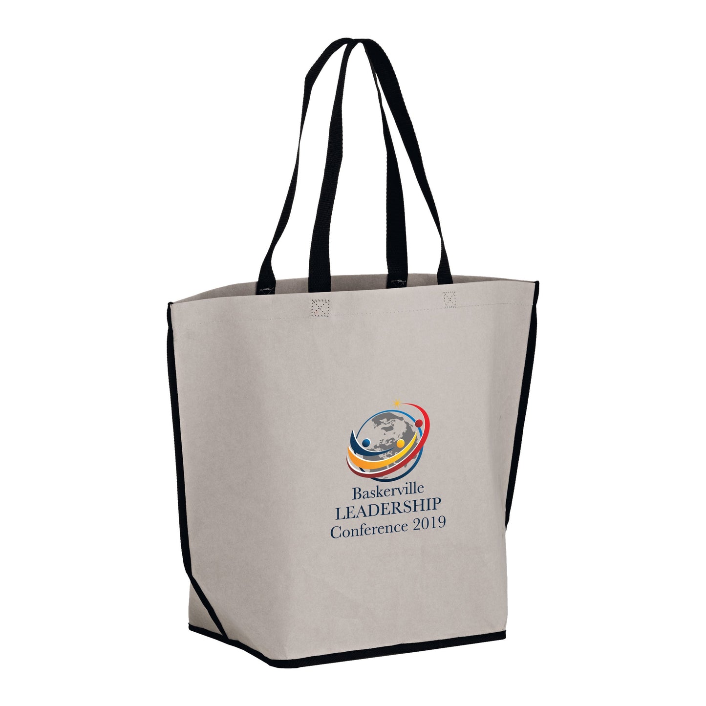 Wholesale LIGHTNING - WASHABLE KRAFT PAPER OVERSIZE TOTE BAG WITH CONTOURED BOTTOM CORNERS - WB20916