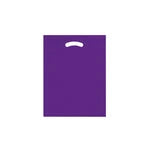 Wholesale Fold-Over Reinforced Die-Cut Handle Bags (12" x 15")