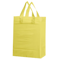 Bulk Custom Printed Frosted Plastic Bags with Handles (10" x 13")