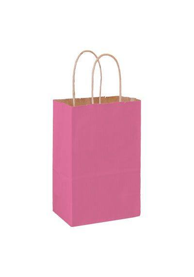 Wholesale MATTE COLOR TWISTED PAPER HANDLE SHOPPER - 4M538