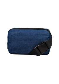 Wholesale Recycled Denim Crossbody Bag with Adjustable Strap