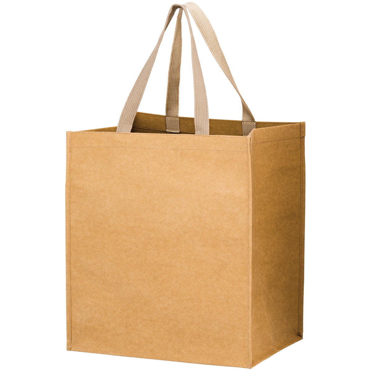 Wholesale TYPHOON - WASHABLE KRAFT PAPER GROCERY TOTE BAG WITH WEB HANDLE - WB131015