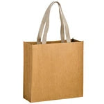 Wholesale Tidal Wave Washable Kraft Paper Shopping Bag with Web Handle