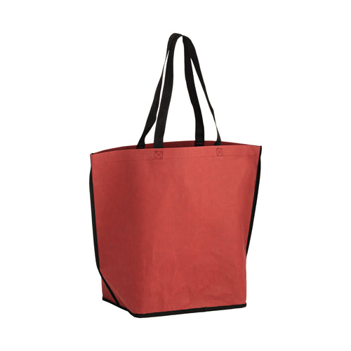 Wholesale LIGHTNING - WASHABLE KRAFT PAPER OVERSIZE TOTE BAG WITH CONTOURED BOTTOM CORNERS - WB20916