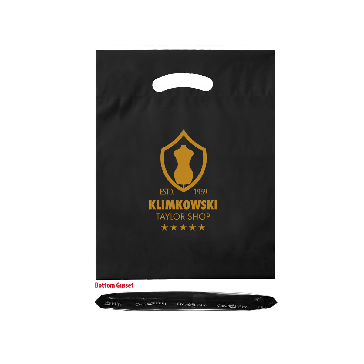 Wholesale OXO Reusable Die Cut Handle Bags (12" x 16")