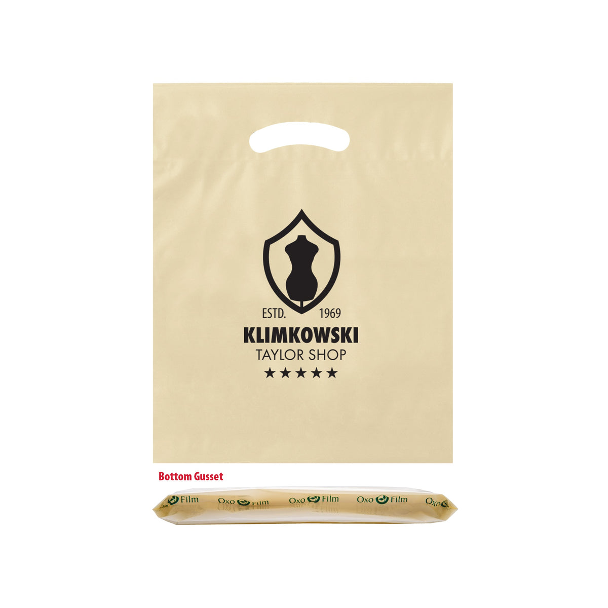 Wholesale OXO Reusable Die Cut Handle Bags (12" x 16")