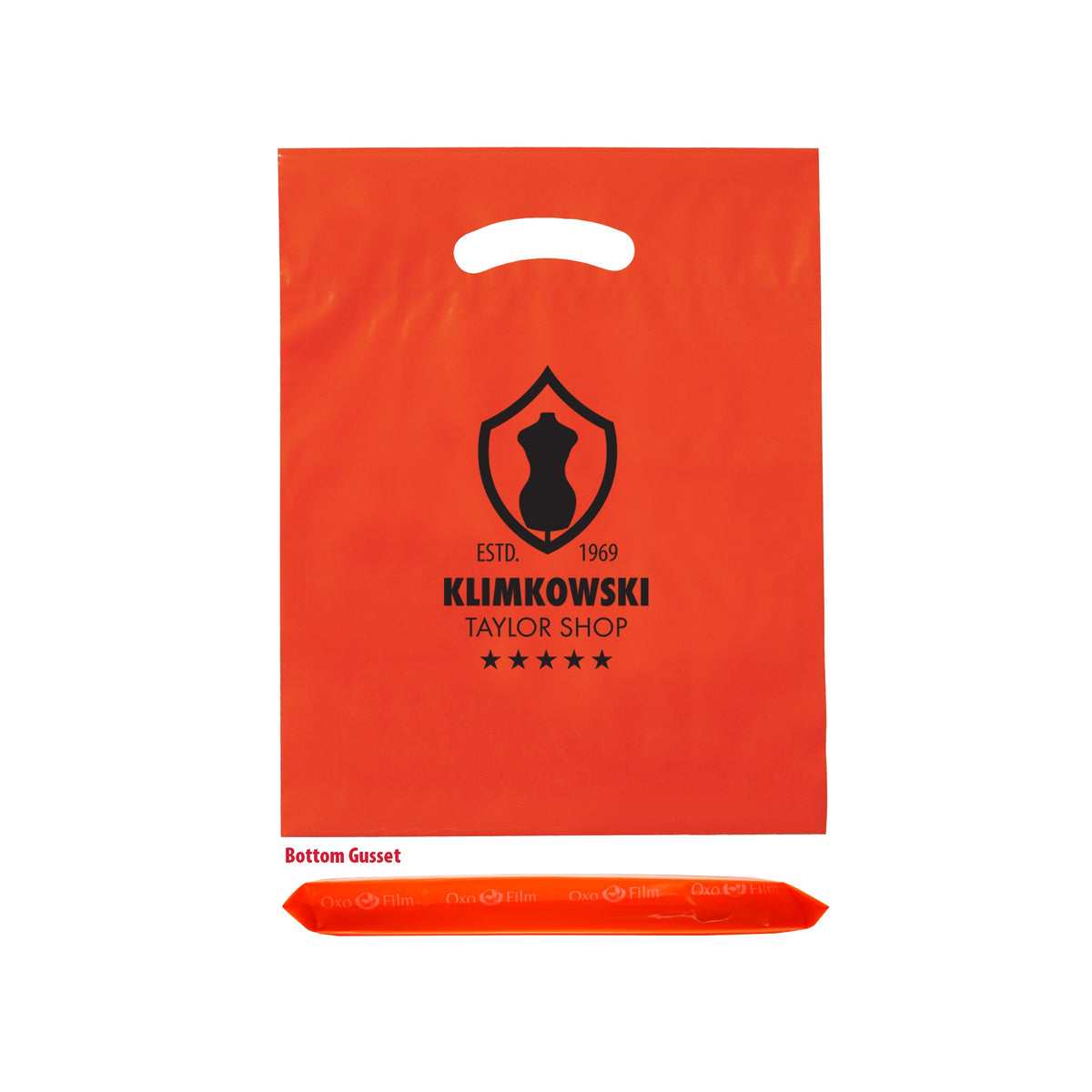 Wholesale OXO Reusable Die Cut Handle Bags (12" x 16")