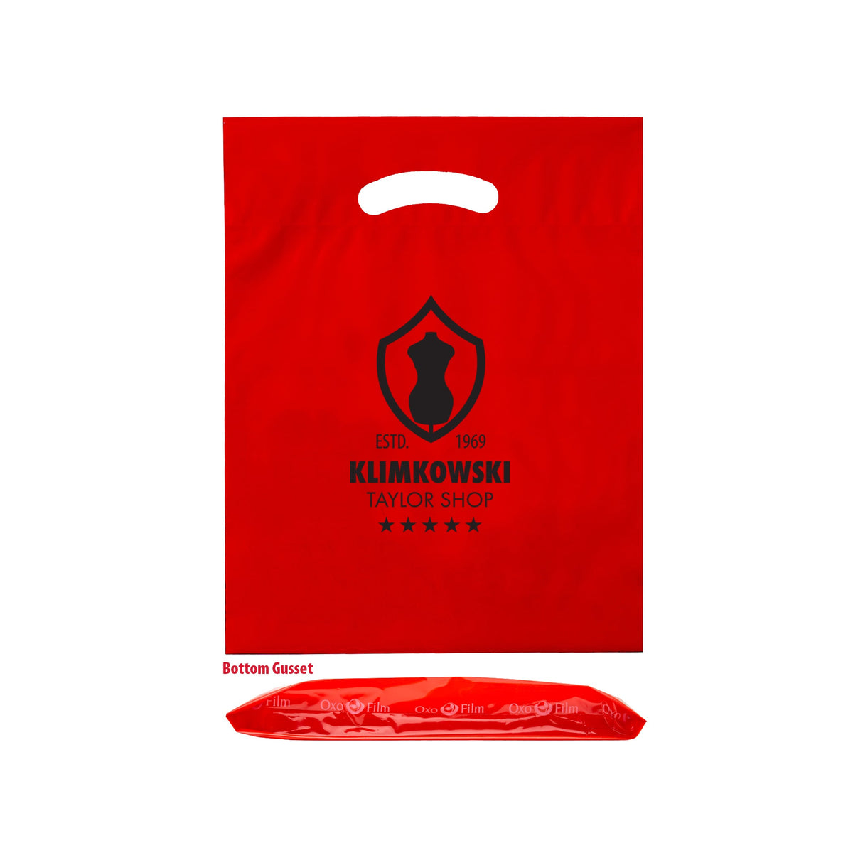 Wholesale OXO Reusable Die Cut Handle Bags (12" x 16")