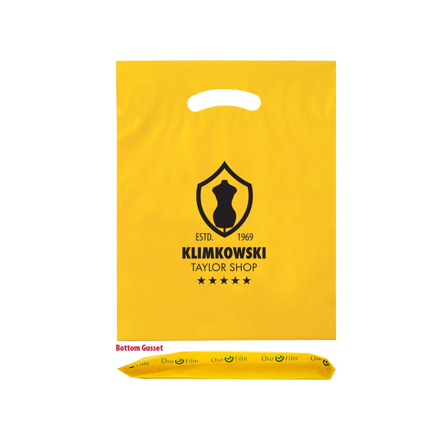 Wholesale OXO Reusable Die Cut Handle Bags (12" x 16")