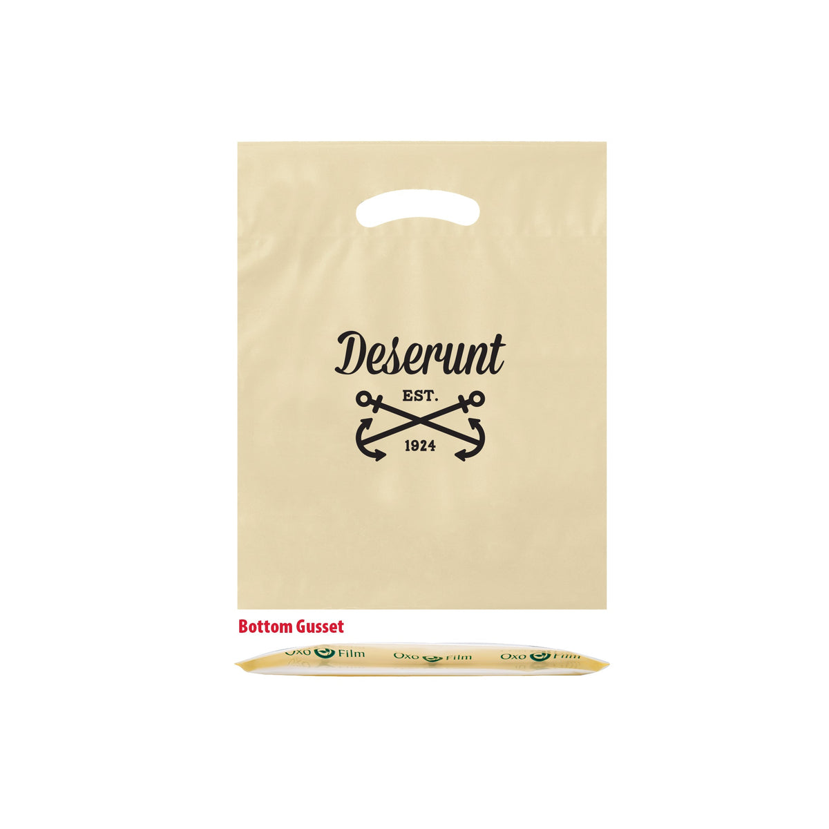 Wholesale Oxo Reusable Fold-Over Reinforced Die Cut Bag - 12BD912